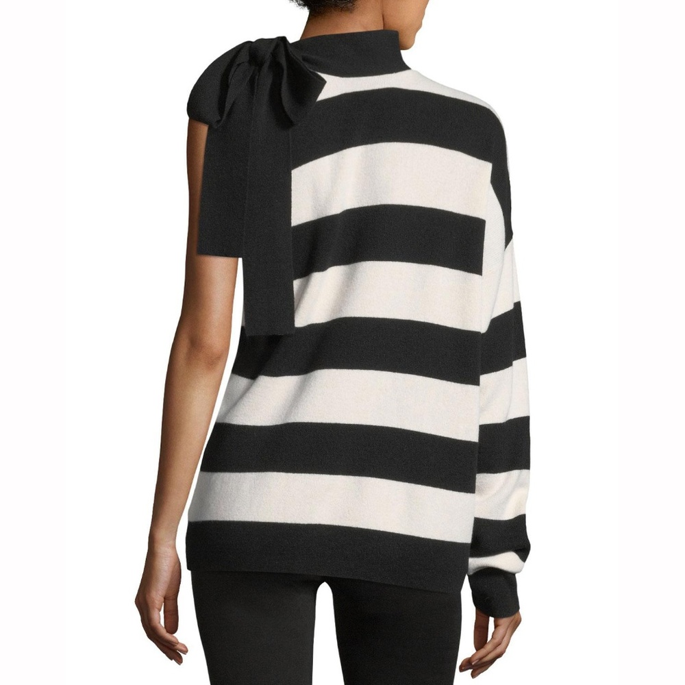 Robert Rodriguez Striped One Shoulder Sweater H2 - Picture 3 of 7